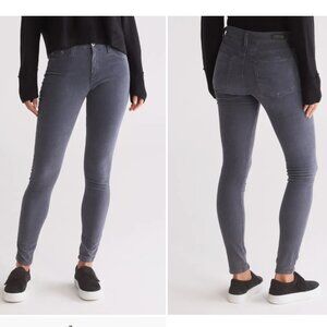 New AG Farrah Skinny High Rise Ankle Corduroy Jeans in 1YearSulfurBlue sz 31